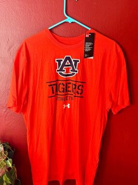 NWT Under Armour Auburn Tigers Orange T-Shirt - Size Large